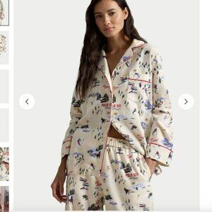 NEW Polo Ralph Lauren Cozy Flannel Ski Slopes Pajama PJ Set
